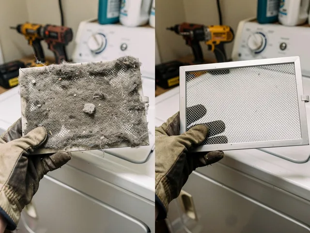 Professional lint trap cleaning by Beverly Hills Dryer Vent Cleaning in Beverly Hills