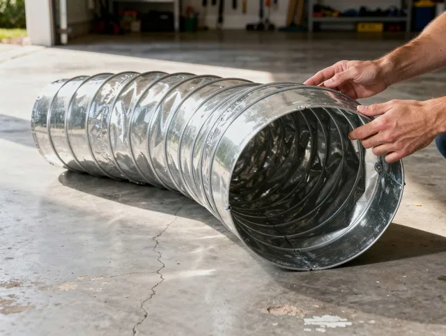Beverly Hills Dryer Vent Cleaning specialist using advanced equipment for thorough duct cleaning in Beverly Hills