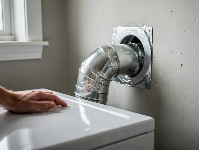Beverly Hills Dryer Vent Cleaning expert performing professional dryer vent repair and installation in Beverly Hills